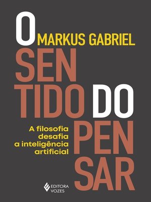 cover image of O sentido do pensar